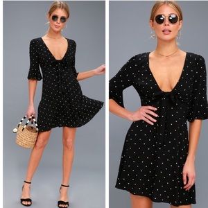 NEW Free People All Yours polka dot dress